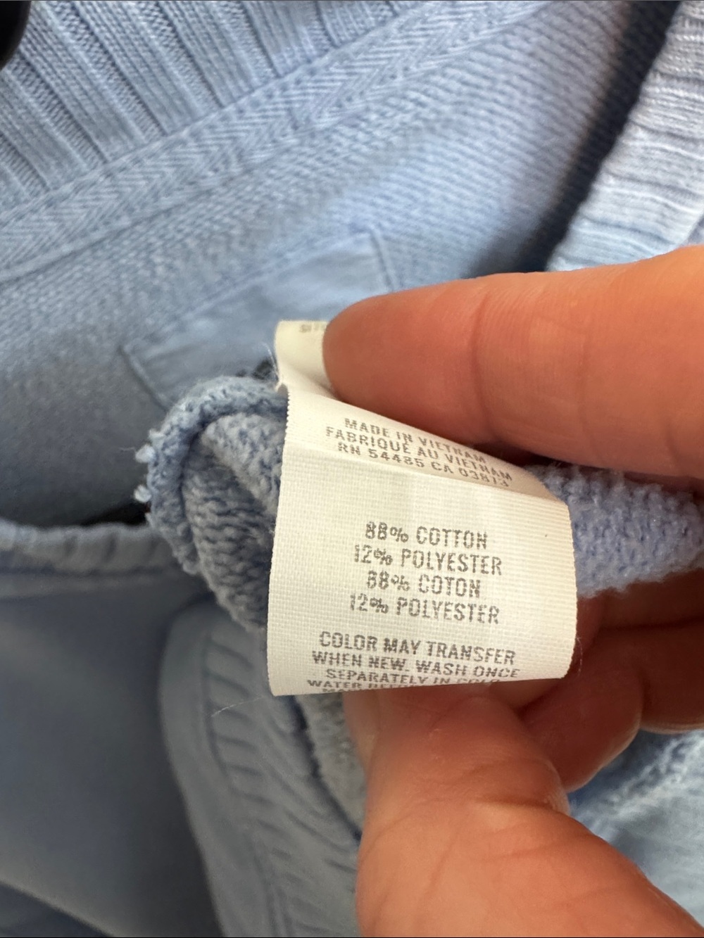 Aerie Pastel Blue Crewneck Sweatshirt Oversized. Cozy cotton blend. Size S - Picture 6 of 6